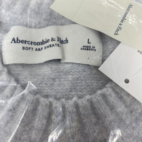 Abercrombie & Fitch Unisex Soft AF Holiday Sweater Size Large Bronco Pine Trees - Picture 12 of 13